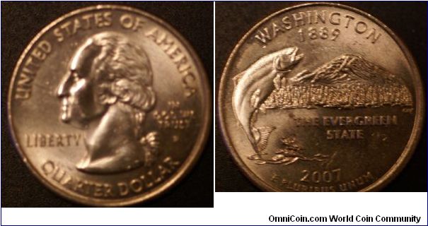 Washington State Quarter P Mint mark