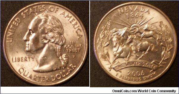Nevada State Quarter P Mint Mark