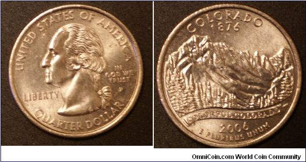 Colorado State Quarter P Mint Mark