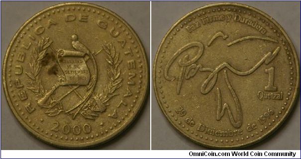 1 Quetzal, 29 mm