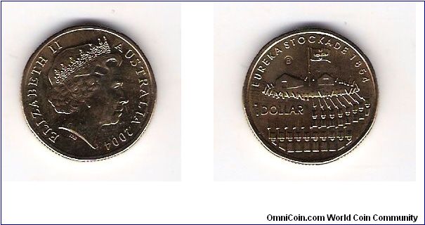 EUREKA STOCKADE
B MINTMARK = BRISBANE
FROM PRAWN AND SNOOBA FROM THE CCF FORUM

http://www.coincommunity.com/forum/
