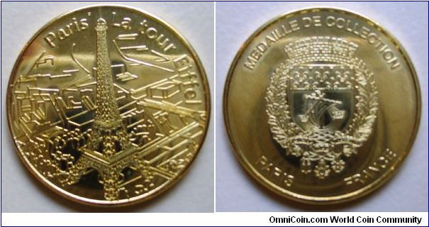 Souvenir Token Medal from the Eiffel Tower