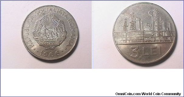 REPUBLICA SOCIALISTA ROMANIA
3 LEI
nickel clad steel