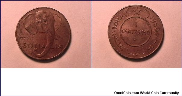 SOMALIA
ROMA 1 CENTESIMO
copper