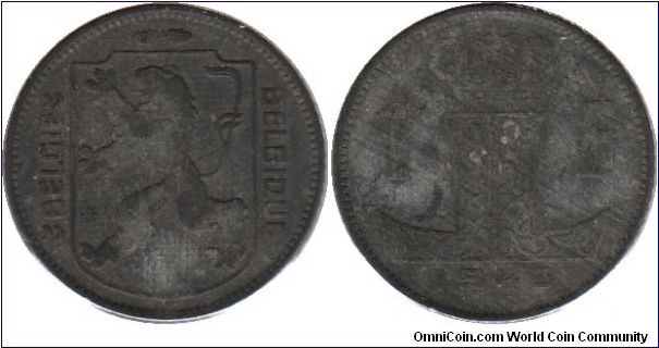 1 Franc - German occupation - Dutch Legend