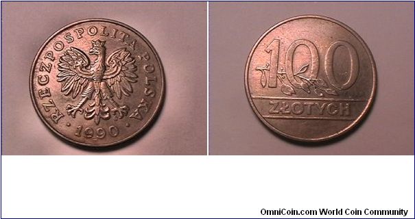 RZECZPOSPOLITA POLSKA
100 ZLOTYCH
copper nickel