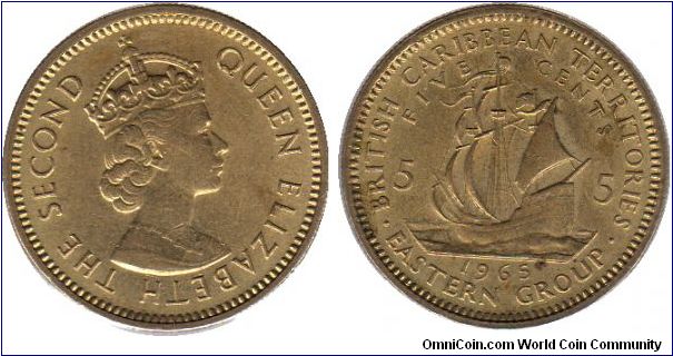 British Caribbean Territories 5 cents