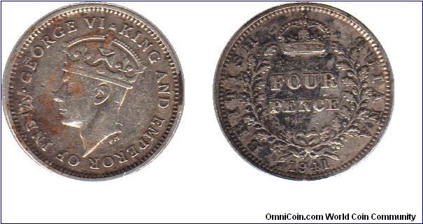 British Guiana 4 pence