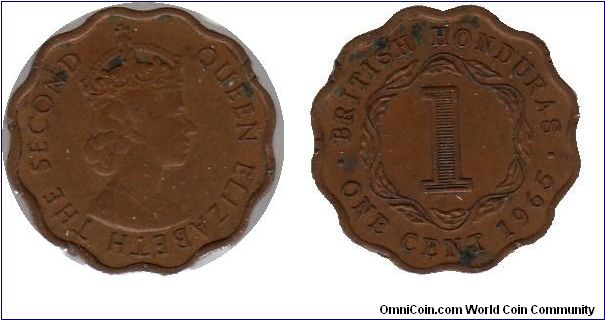 British Honduras 1 cent