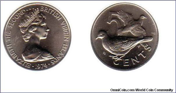 5 cents - Zenaida doves