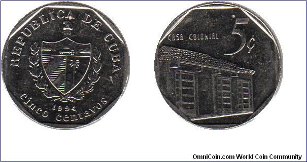 5 centavos - Casa Colonial