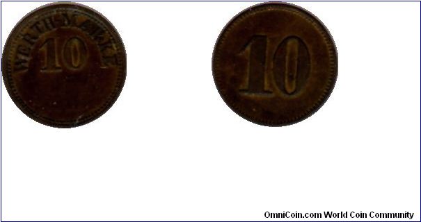 Germany 10 Werthmarke