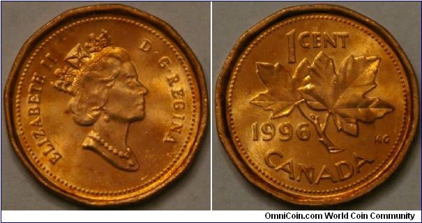 1 cent, 19 mm, Cu