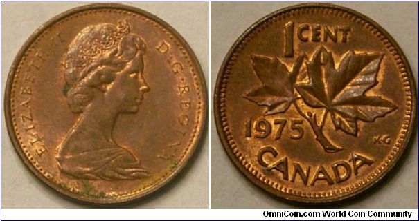 1 cent, 19 mm, Cu