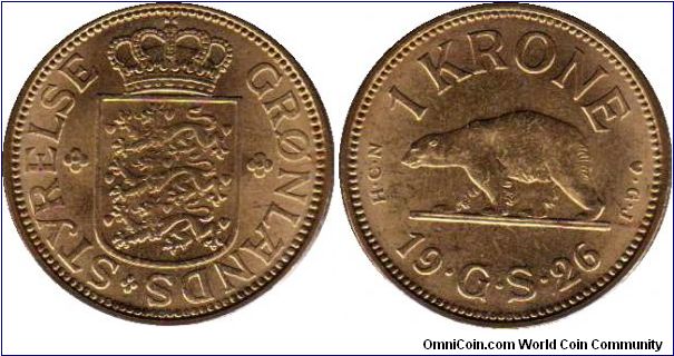 Greenland 1 Krone - Brilliant Coin