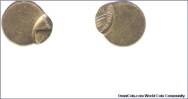 UNKOWN YEAR
OFF CENTER LINCOLN CENT