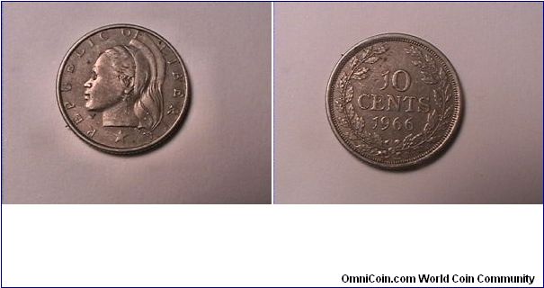 REPUBLIC OF LIBERIA
10 CENTS
copper nickel
