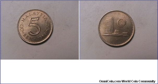 MALAYSIA
5 SEN
copper nickeL