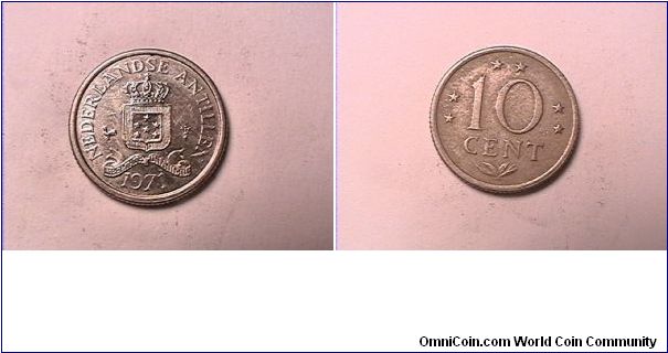 NEDERLANDSE ANTILLEN
10 CENTS
nickel