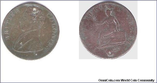 VERY OLD COINAGE USED IN CANADA
DURING PRE-CONFEDERATION TIMES