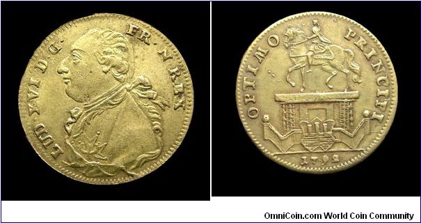 Louis XVI (optimo principi) - Brass jetton - Mm 24