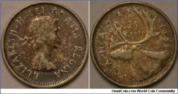 25 cents, 24 mm, Ag