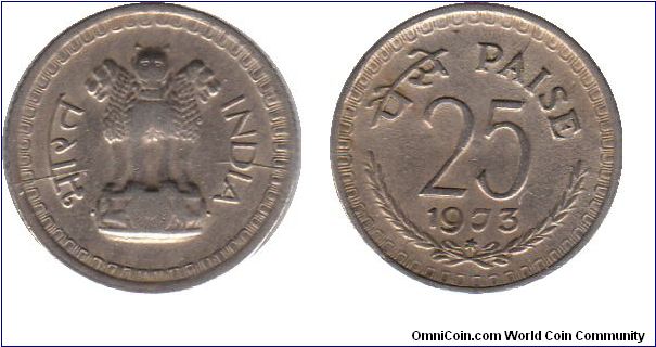 25 paise - Hyderabad, Type 1