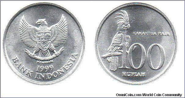 100 Rupiah - Cockatoo