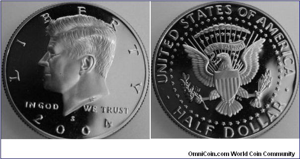 Kennedy Half Dollar. S mint mark