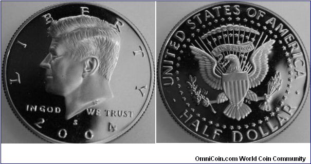 Kennedy Half Dollar. S mint mark