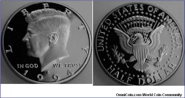 Kennedy Half Dollar. S mint mark