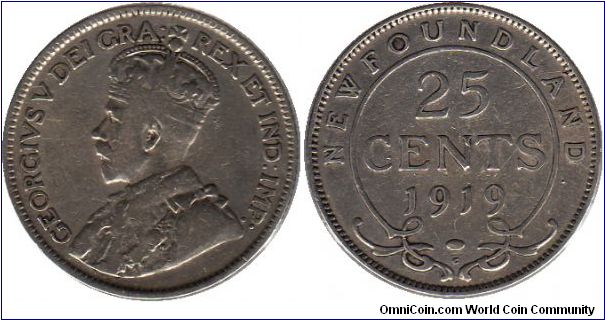 Newfoundland - 25 cents