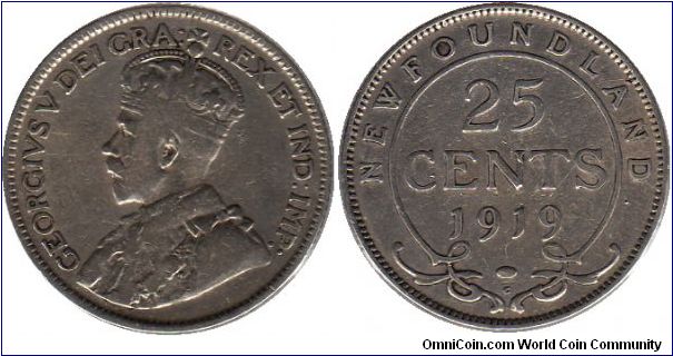 Newfoundland - 25 cents