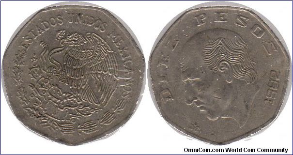 10 Pesos - Miguel Hidalgo - Chief leader of the War of Independence against Spain.