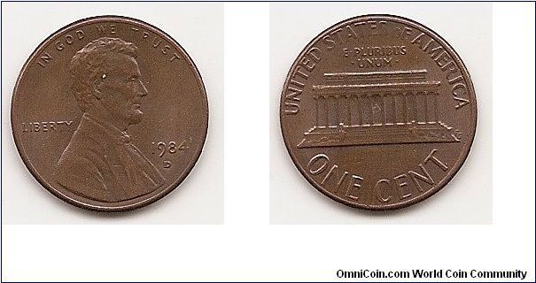 1 Cent
KM#201b
Copper Plated Zinc, 19 mm.Lincoln Memorial reverse