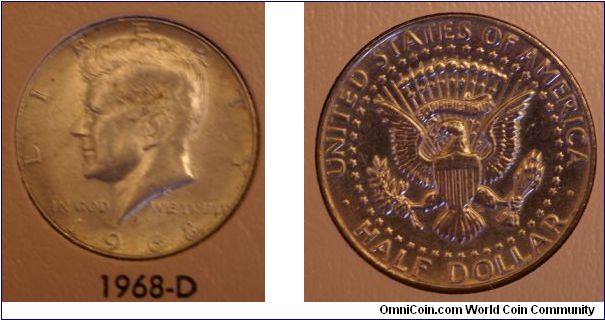 Kennedy Half Dollar D mint mark