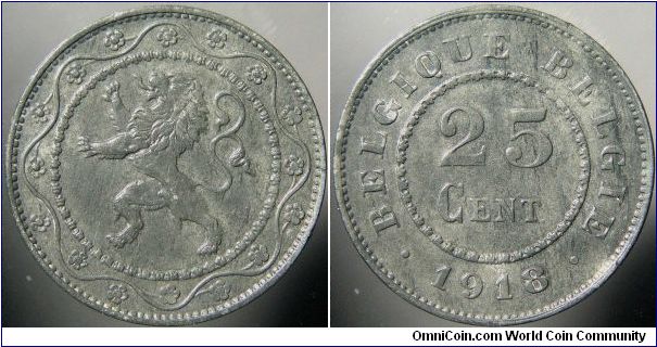 1918 25 Centimes                                                                                                                                                                                                                                                                                                                                                                                                                                                                                                         