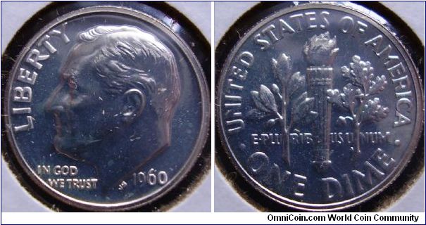 1960 proof dime