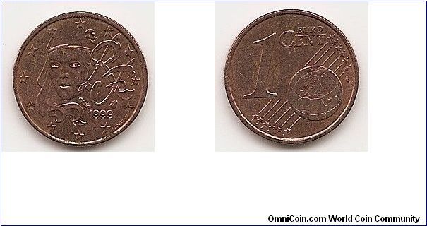 1 Euro cent
KM#1282
2.2700 g., Copper Plated Steel, 16.3 mm. Obv: Human face
Rev: Denomination and globe Edge: Plain