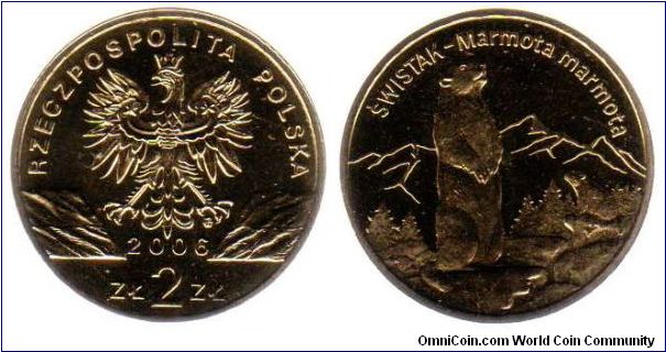 2 Zloty - Alpine marmot