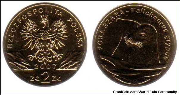 2 Zloty - Gray seal