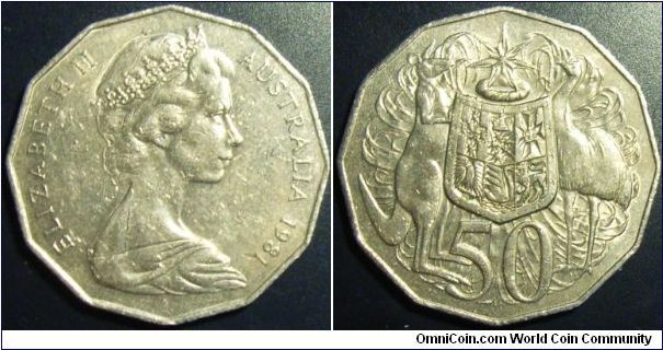 Australia 1981 50 cents.
