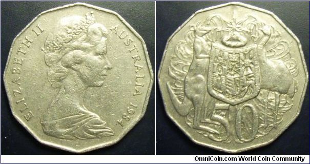 Australia 1984 50 cents.