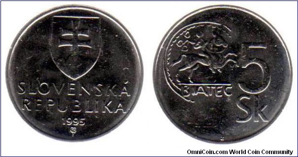 5 Koruna - Biatec 1st century Celtic coin.