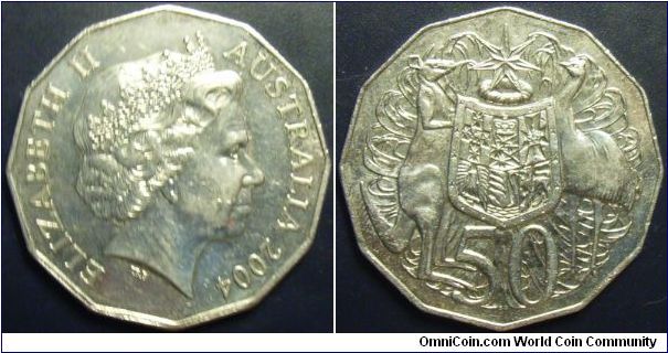 Australia 2004 50 cents.