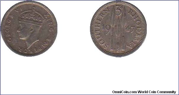 Southern Rhodesia - 3 pence