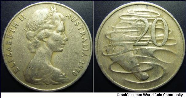 Australia 1970 20 cents.