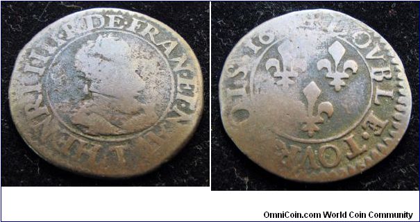 16?? double tournois, Henri IV