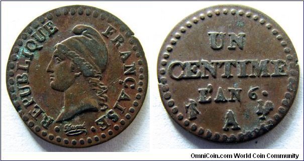 AN 6 A (1797-98) centime