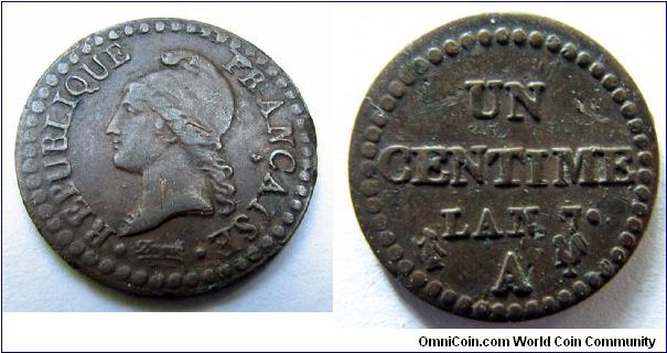 AN 7 A (1798-99) centime